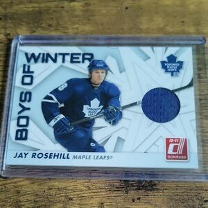 DonRuss Boys of Winter Hockey Card - Blue and White Design